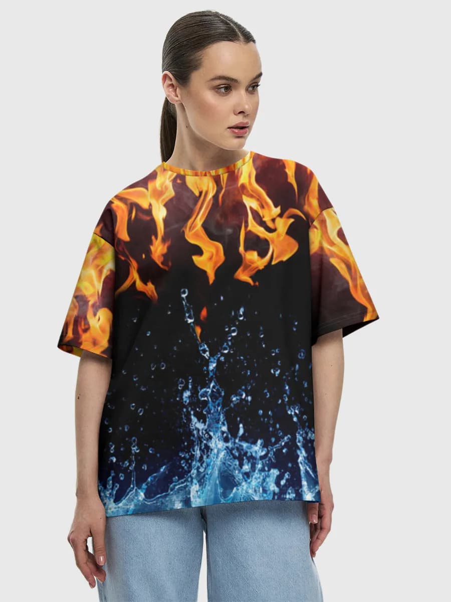 Women's oversized cotton T-shirt