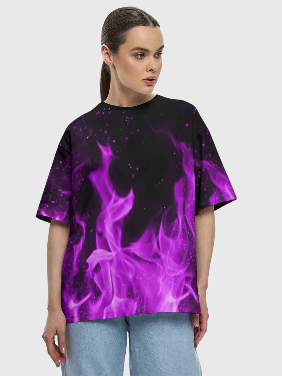 Women's oversized cotton T-shirt