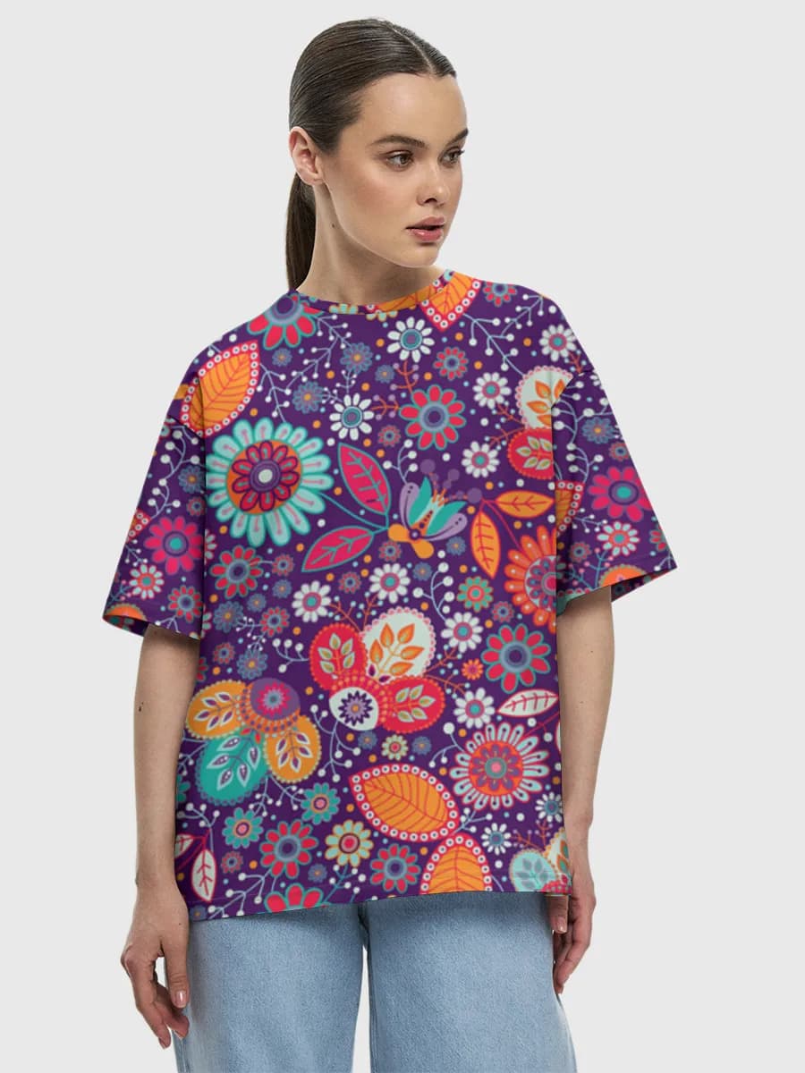 Women's oversized cotton T-shirt