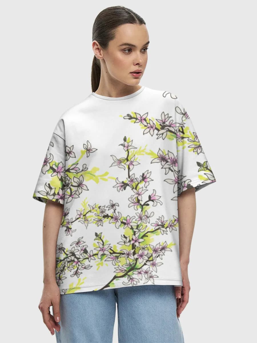 Women's oversized cotton T-shirt