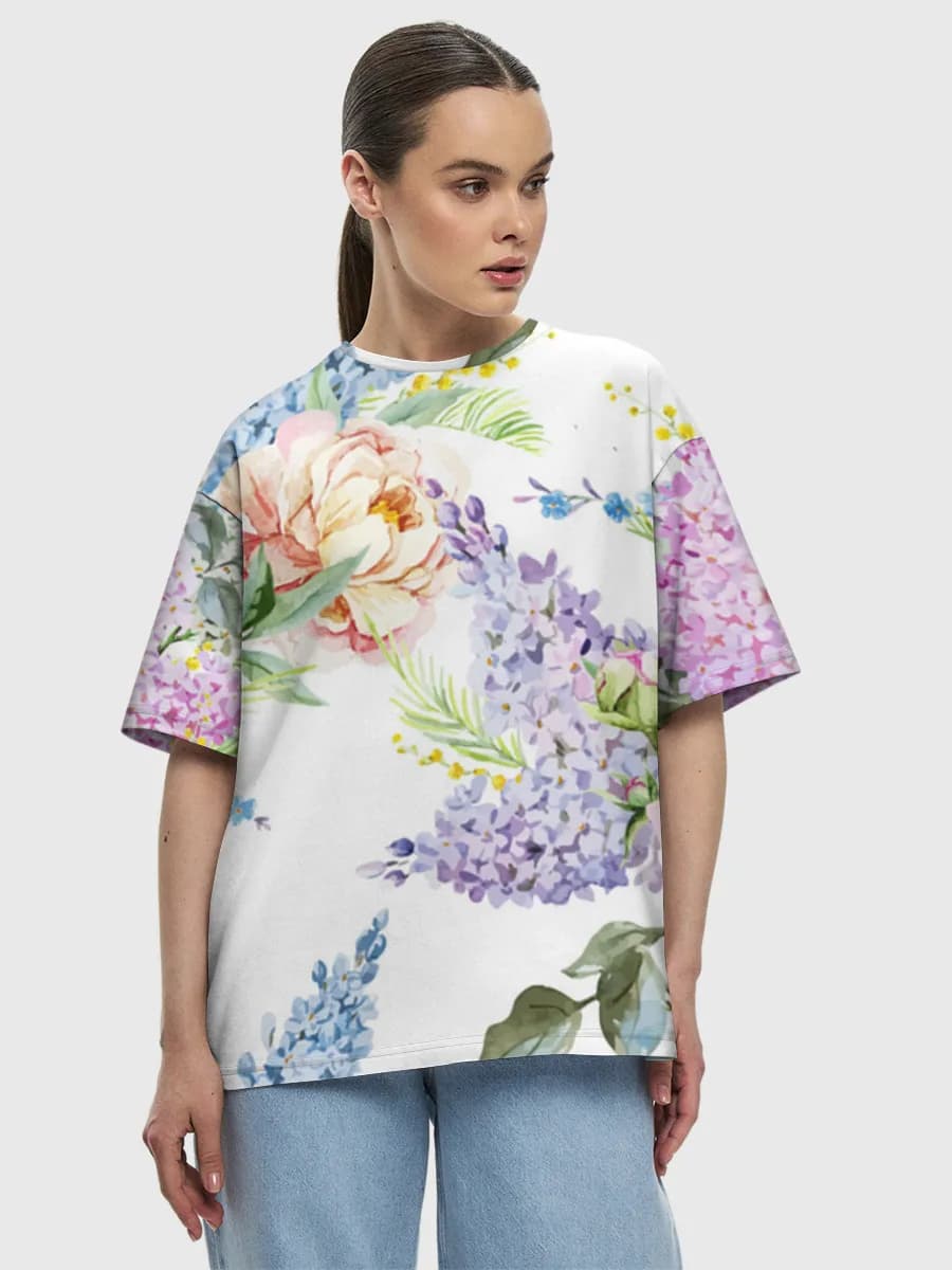 Women's oversized cotton T-shirt