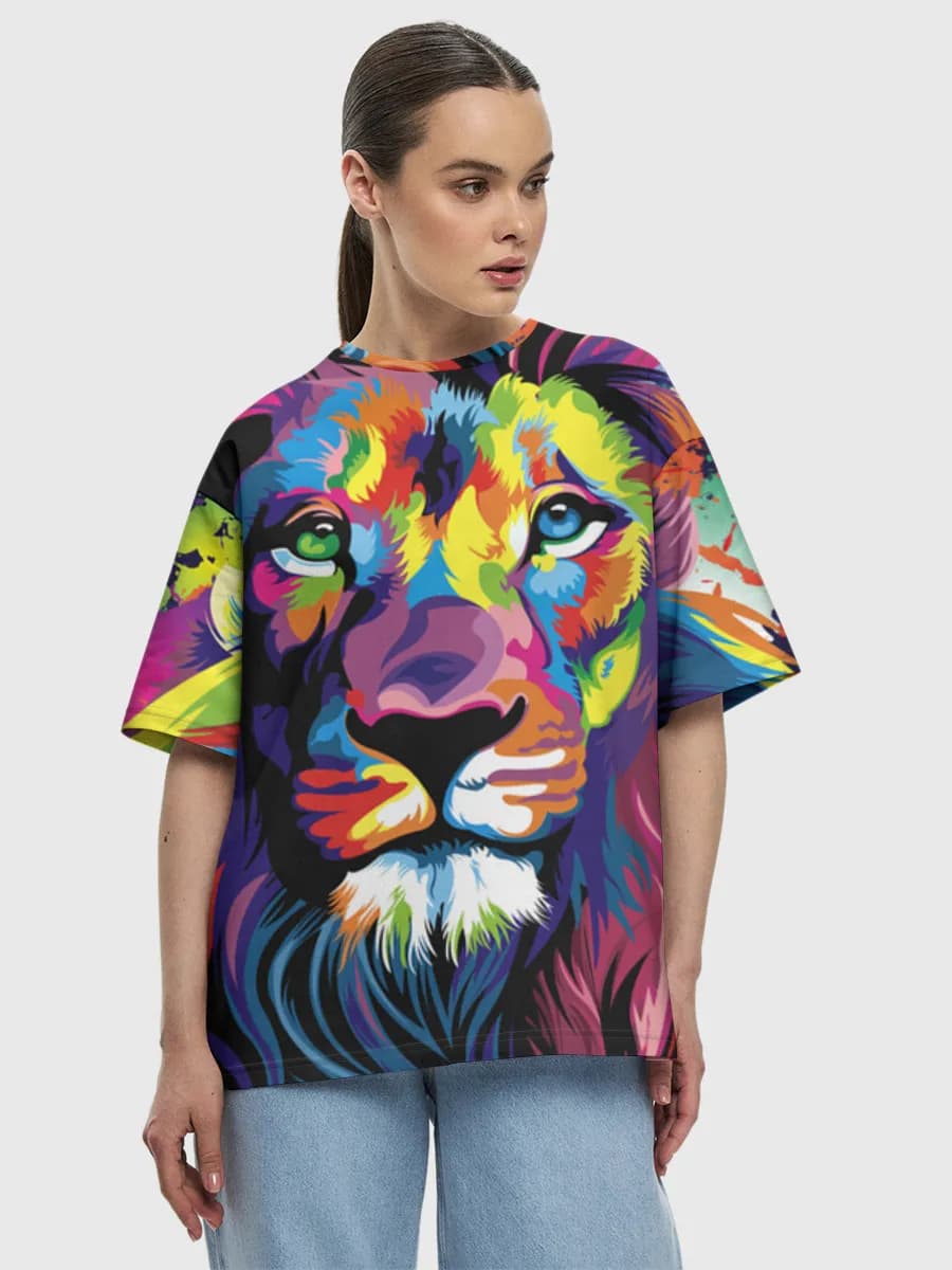 Women's oversized cotton T-shirt