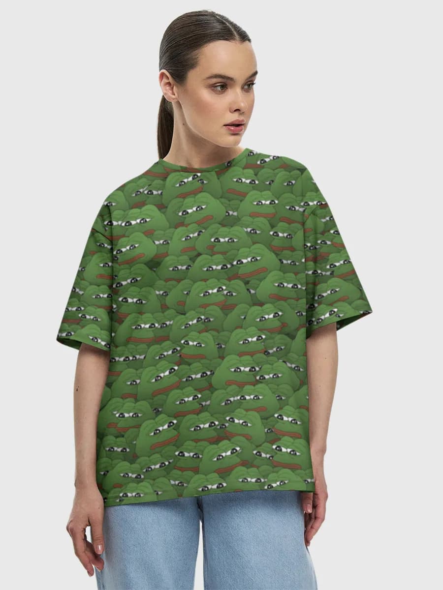 Women's oversized cotton T-shirt