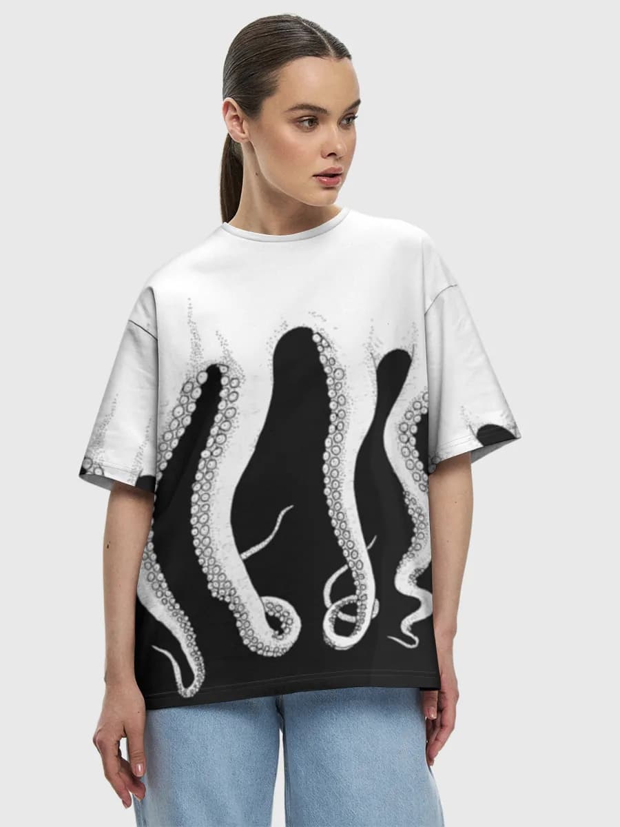 Women's oversized cotton T-shirt