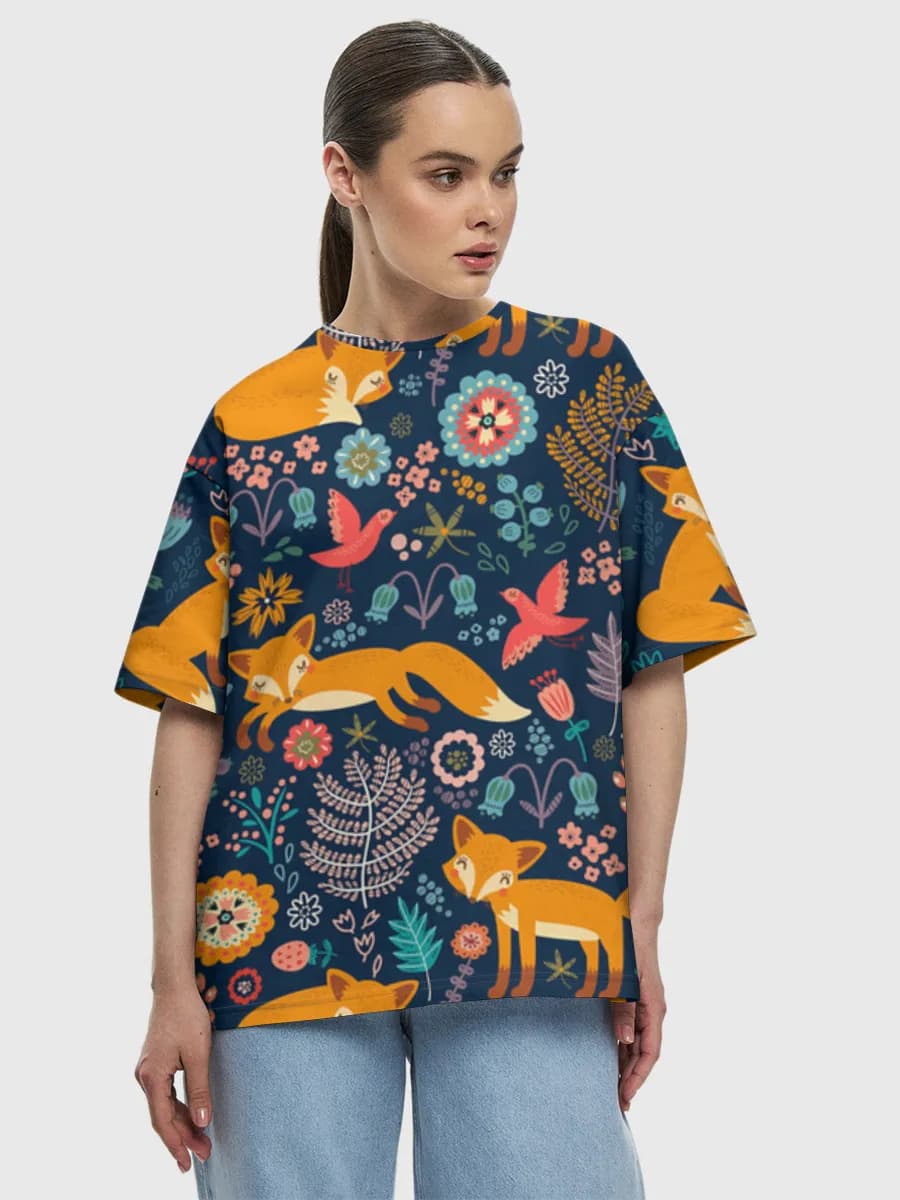 Women's oversized cotton T-shirt