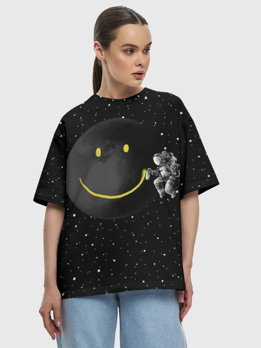 Women's oversized cotton T-shirt
