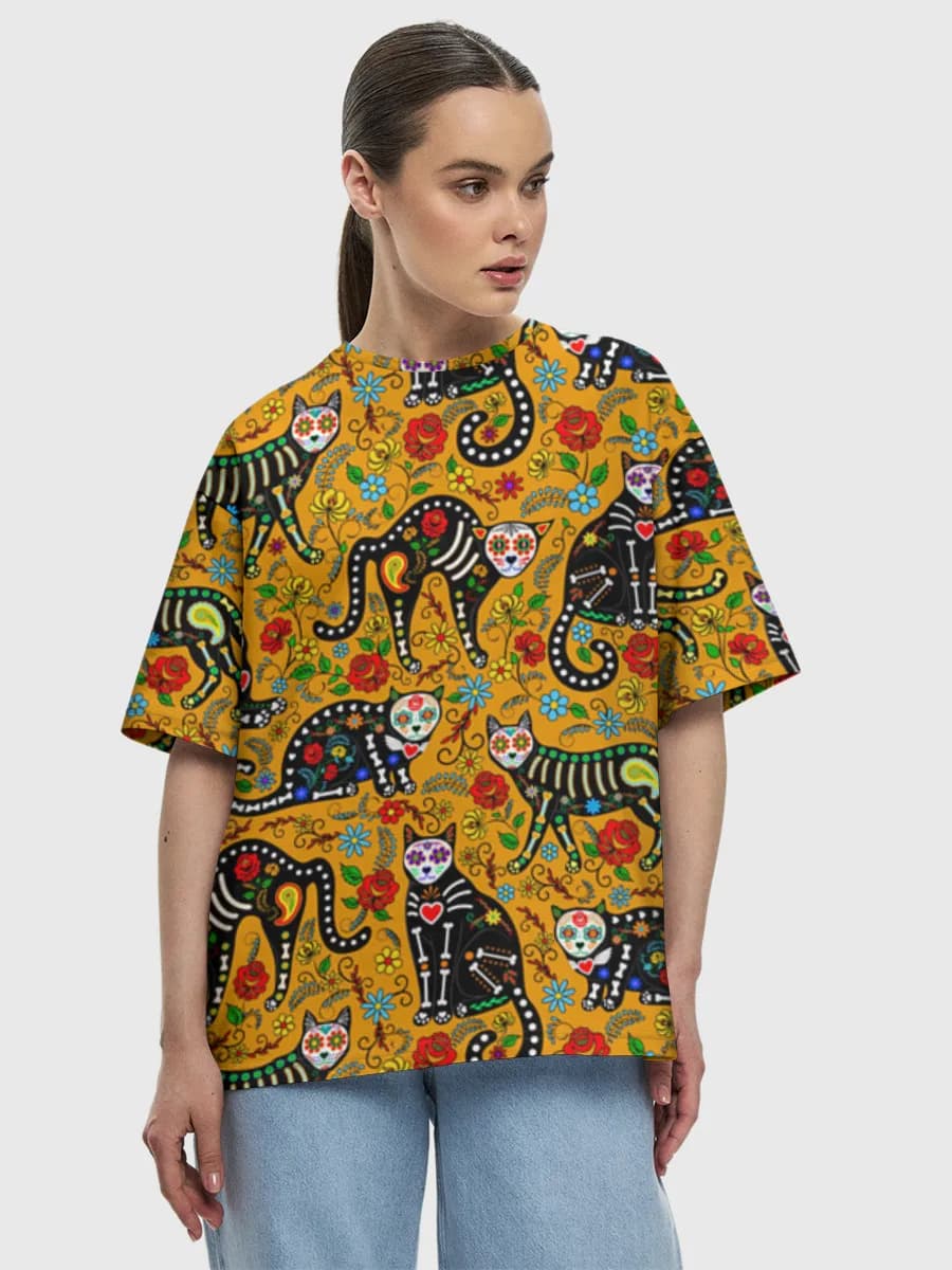 Women's oversized cotton T-shirt