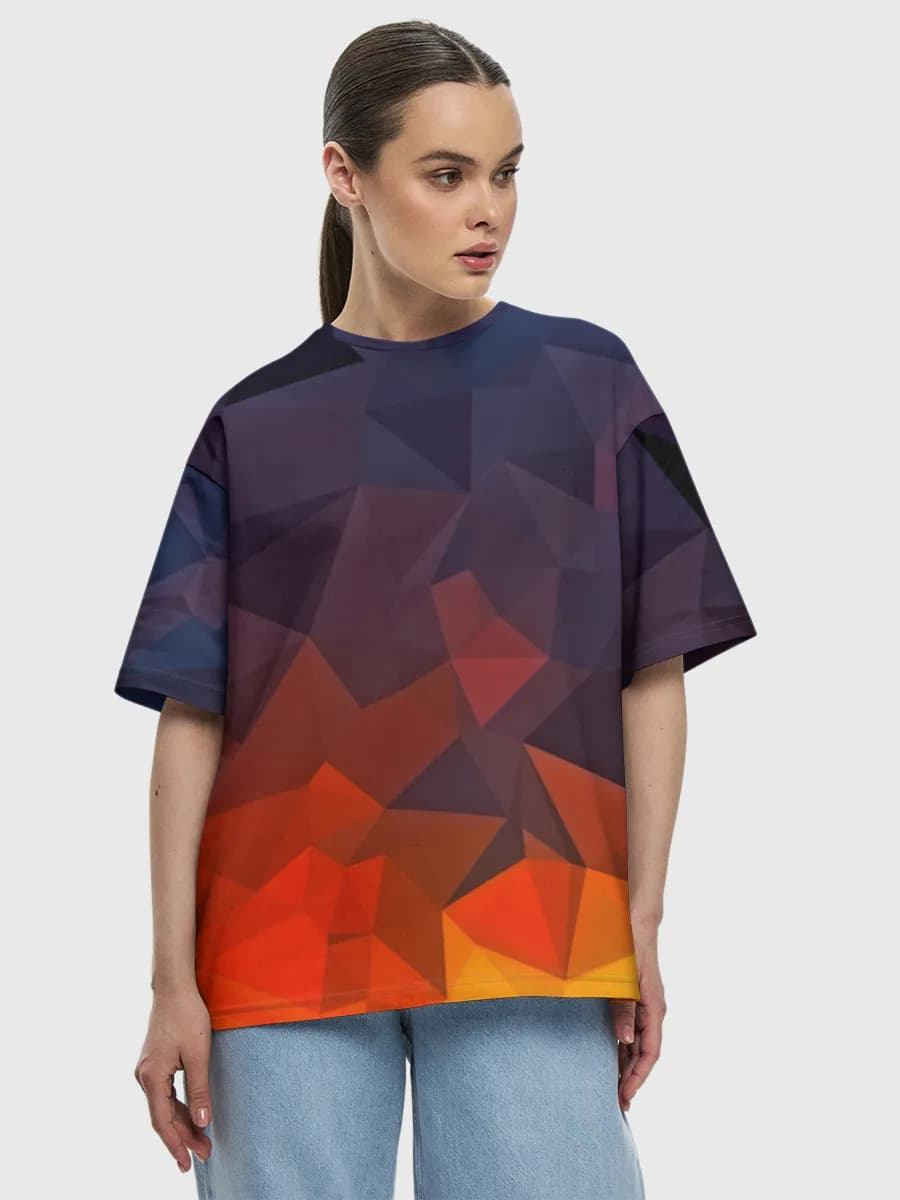 Women's oversized cotton T-shirt