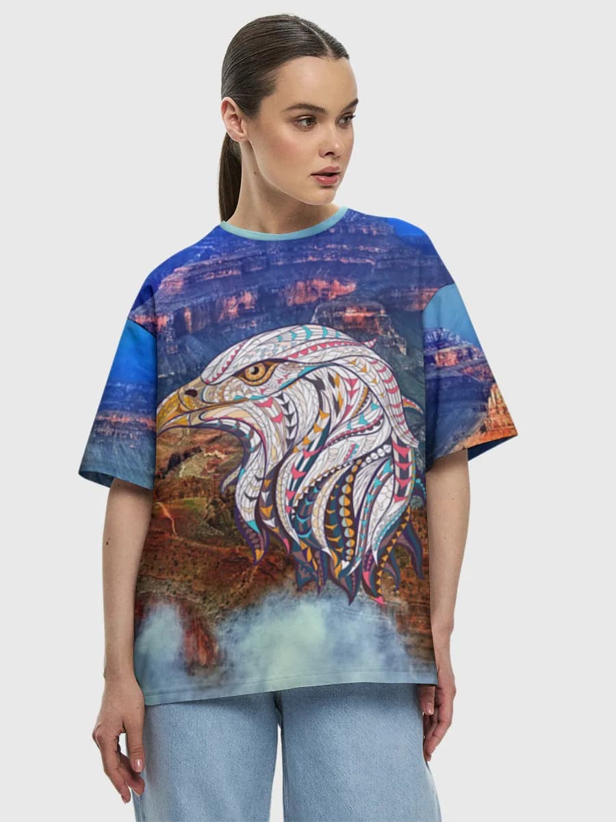 Women's oversized cotton T-shirt