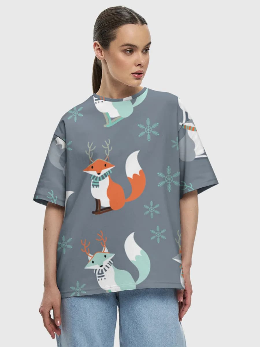 Women's oversized cotton T-shirt