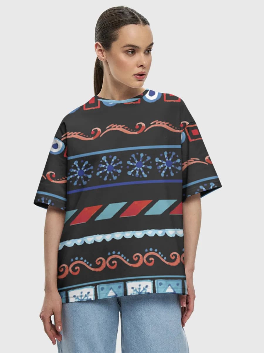 Women's oversized cotton T-shirt
