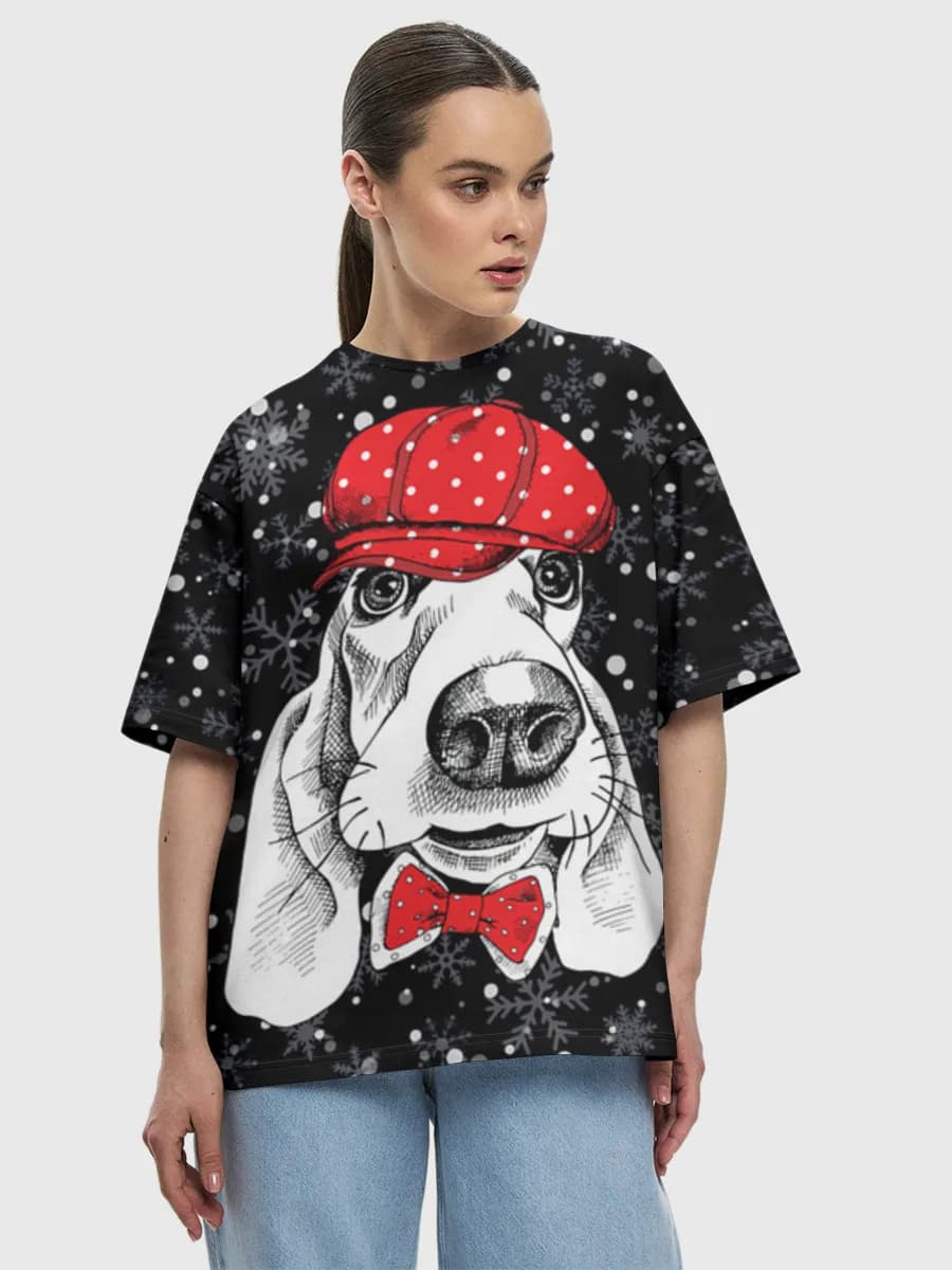 Women's oversized cotton T-shirt