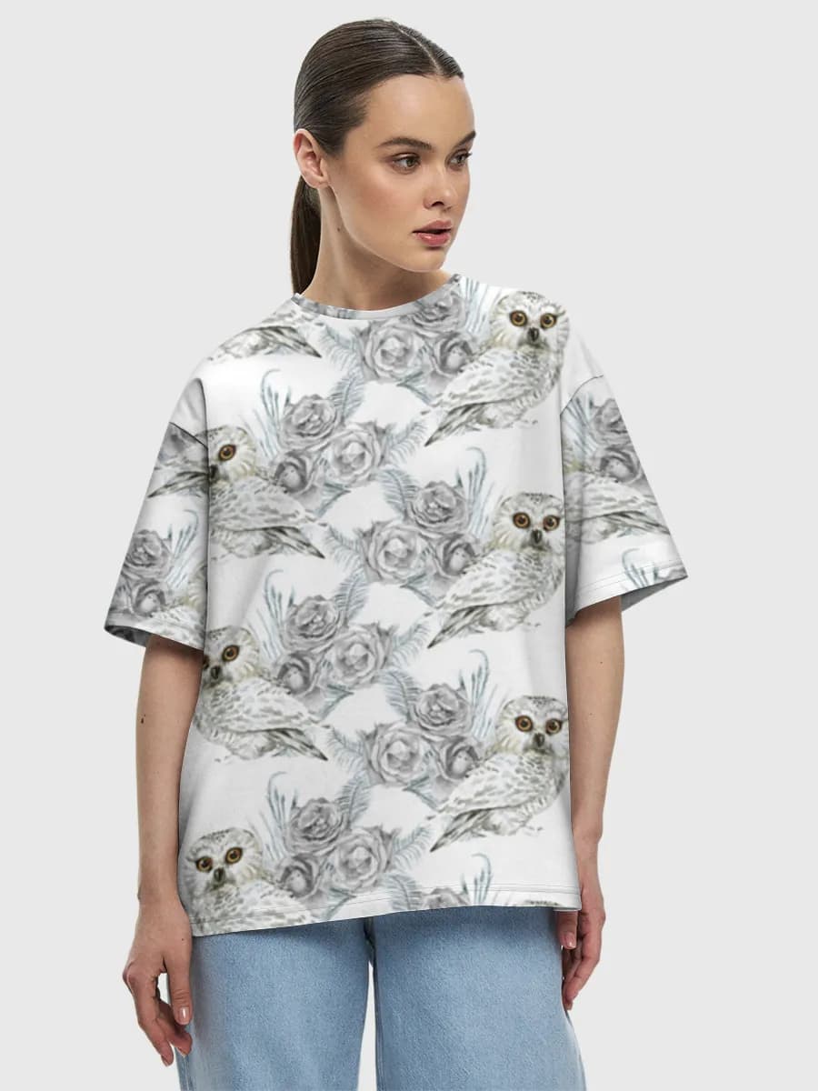 Women's oversized cotton T-shirt