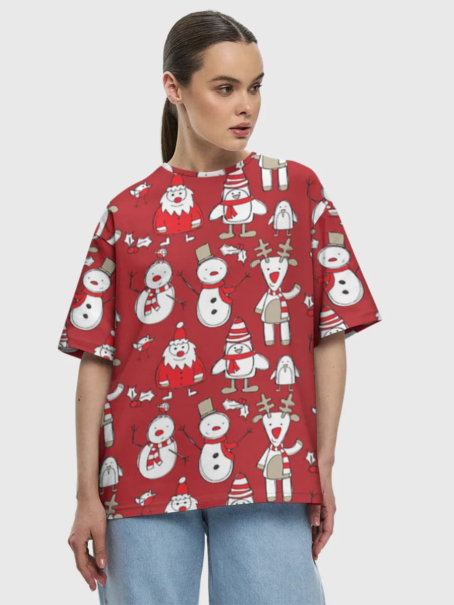 Women's oversized cotton T-shirt