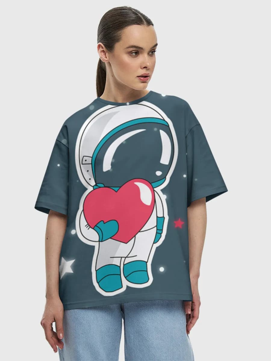 Women's oversized cotton T-shirt