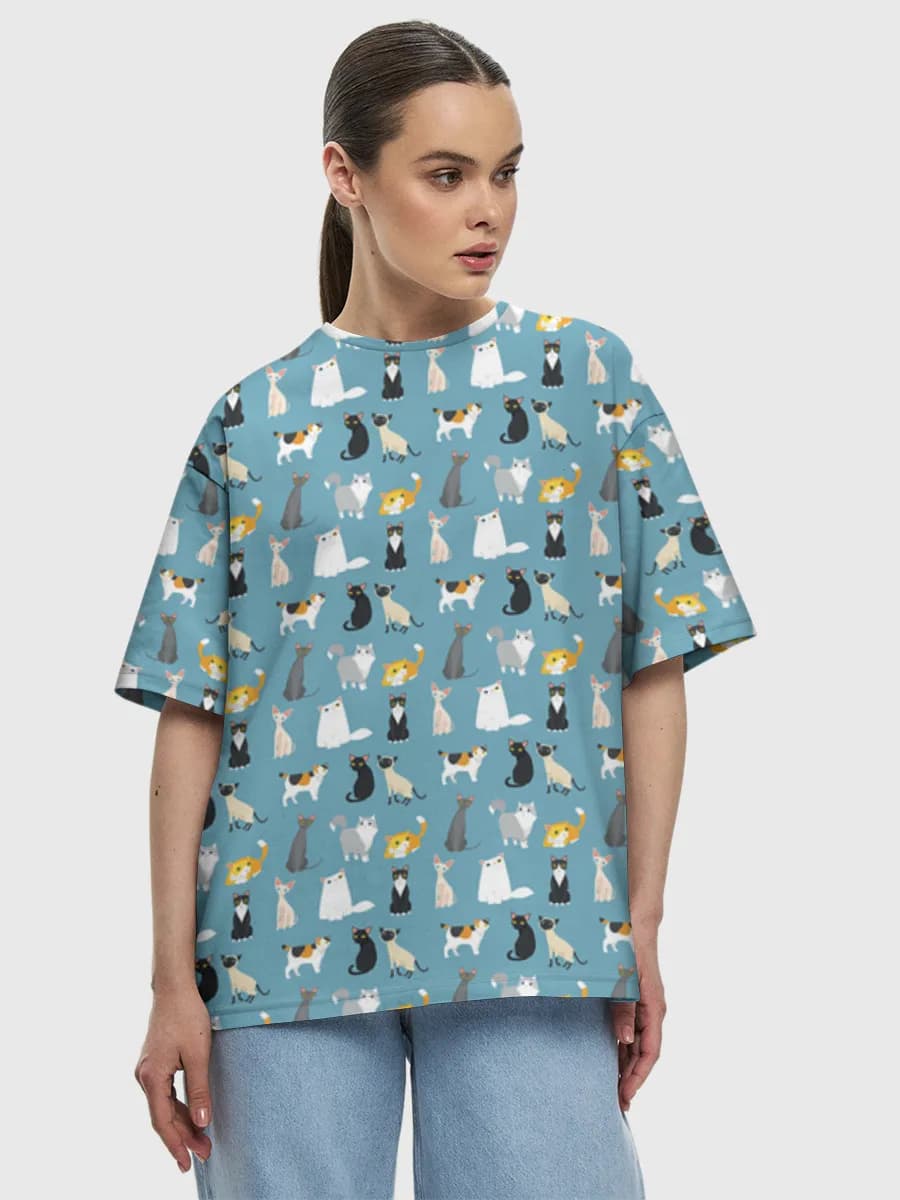 Women's oversized cotton T-shirt