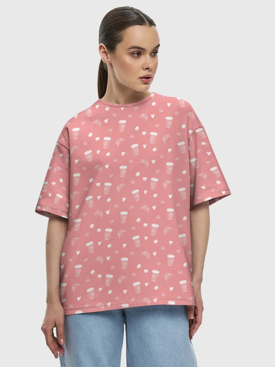 Women's oversized cotton T-shirt