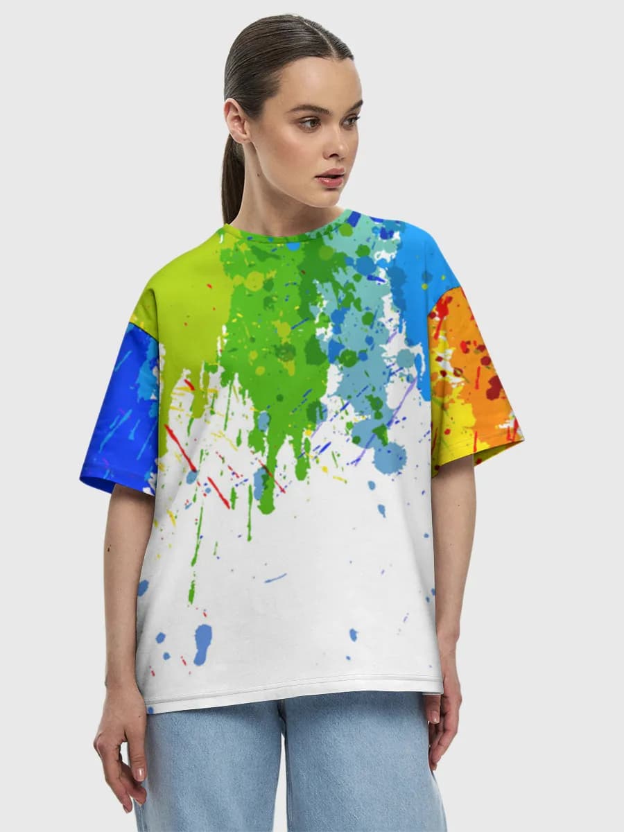 Rainbow Paint Splatter