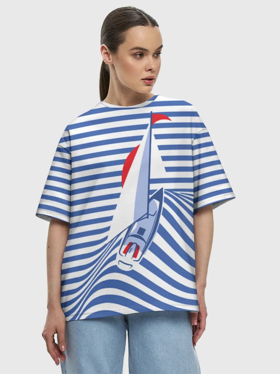 Women's oversized cotton T-shirt