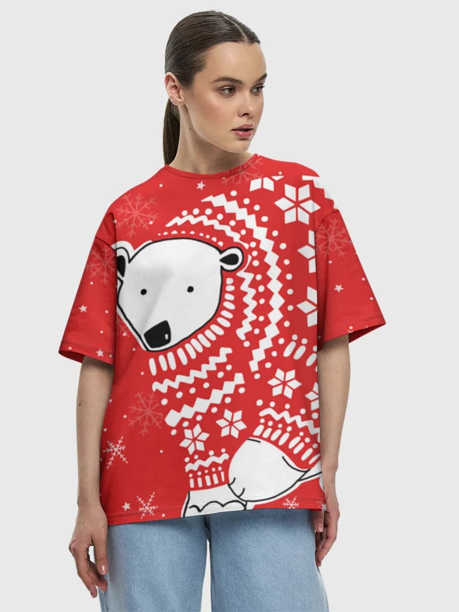 Women's oversized cotton T-shirt