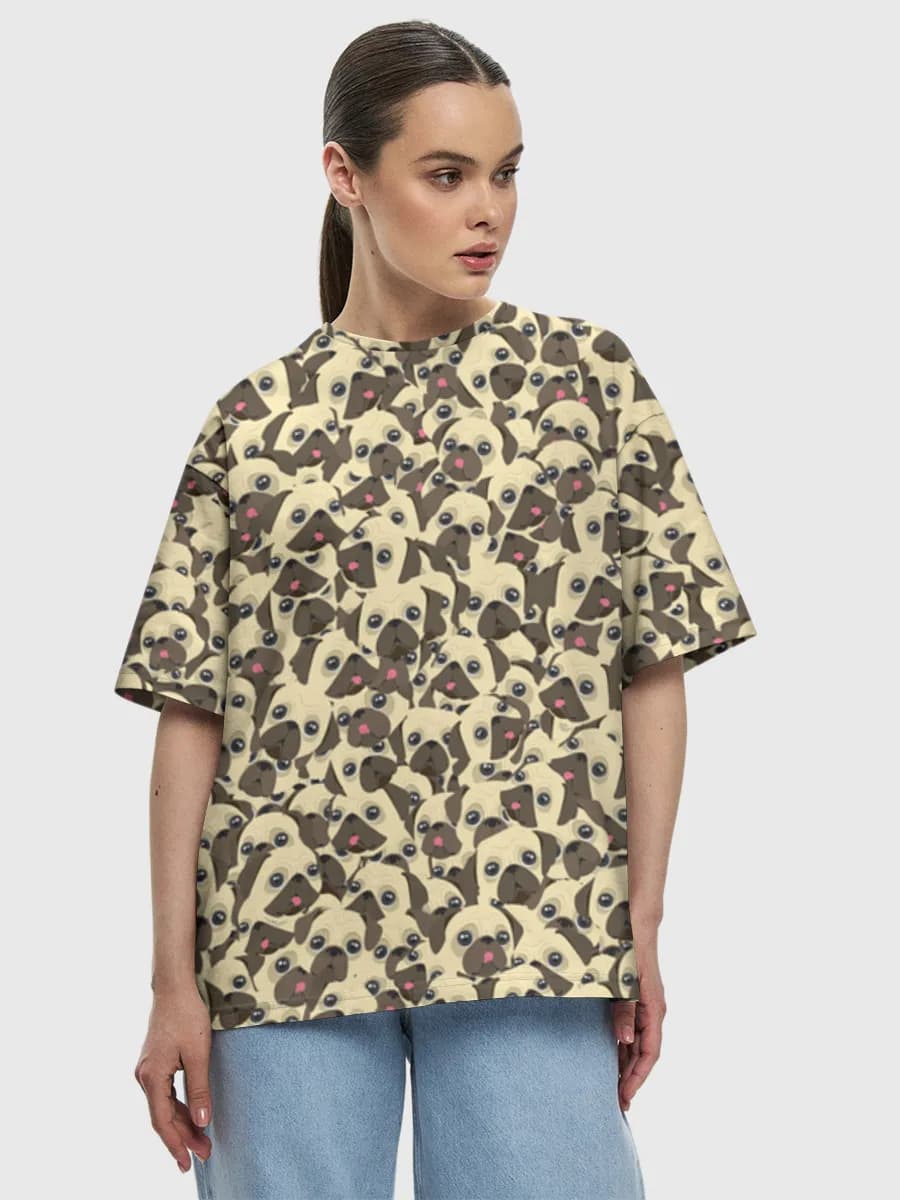 Women's oversized cotton T-shirt