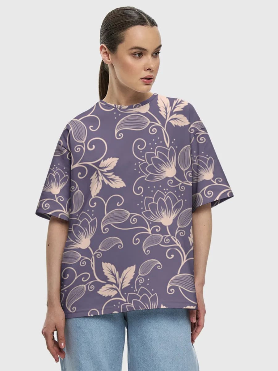 Women's oversized cotton T-shirt