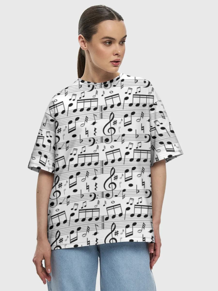 Women's oversized cotton T-shirt