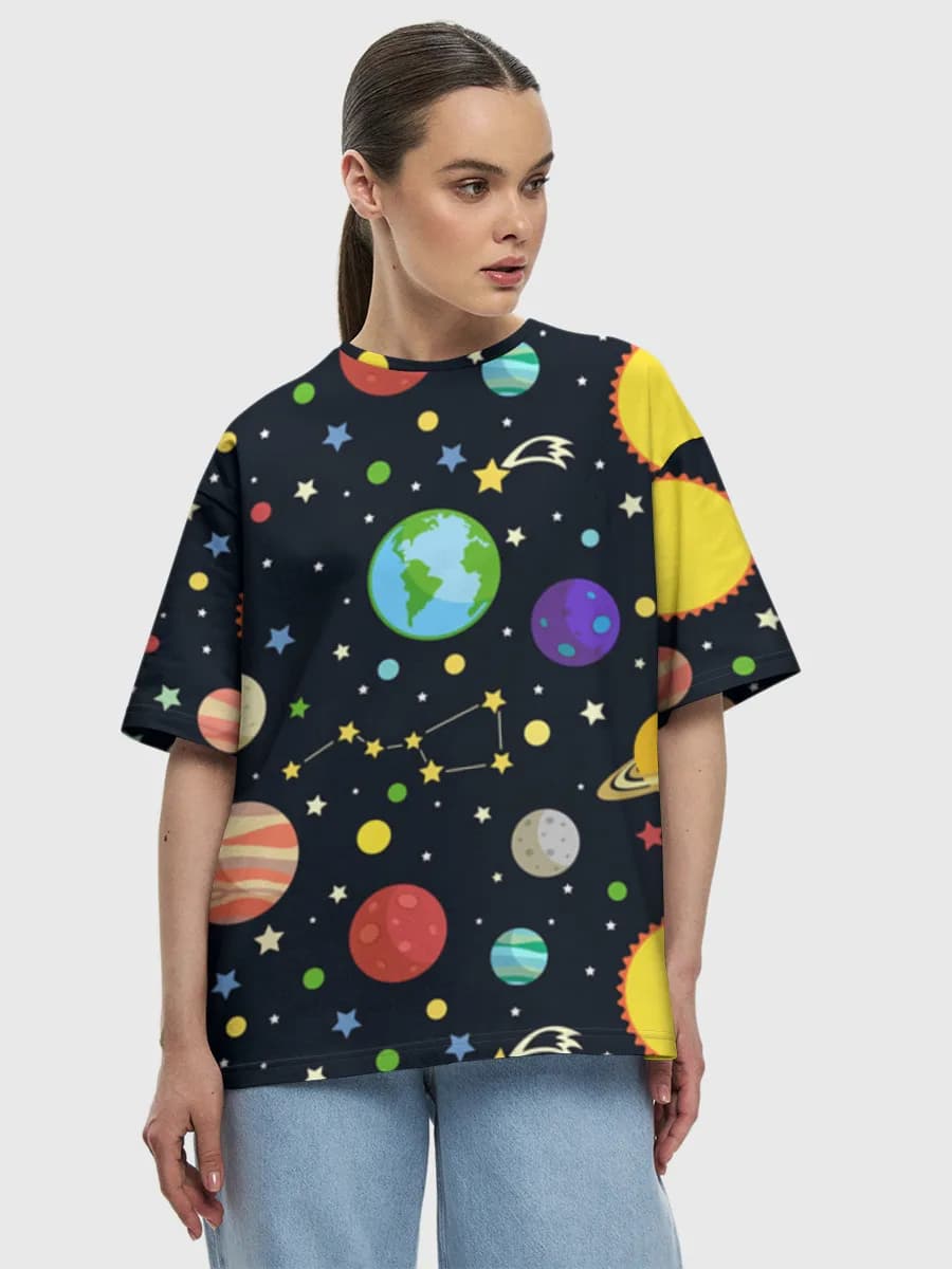 Women's oversized cotton T-shirt