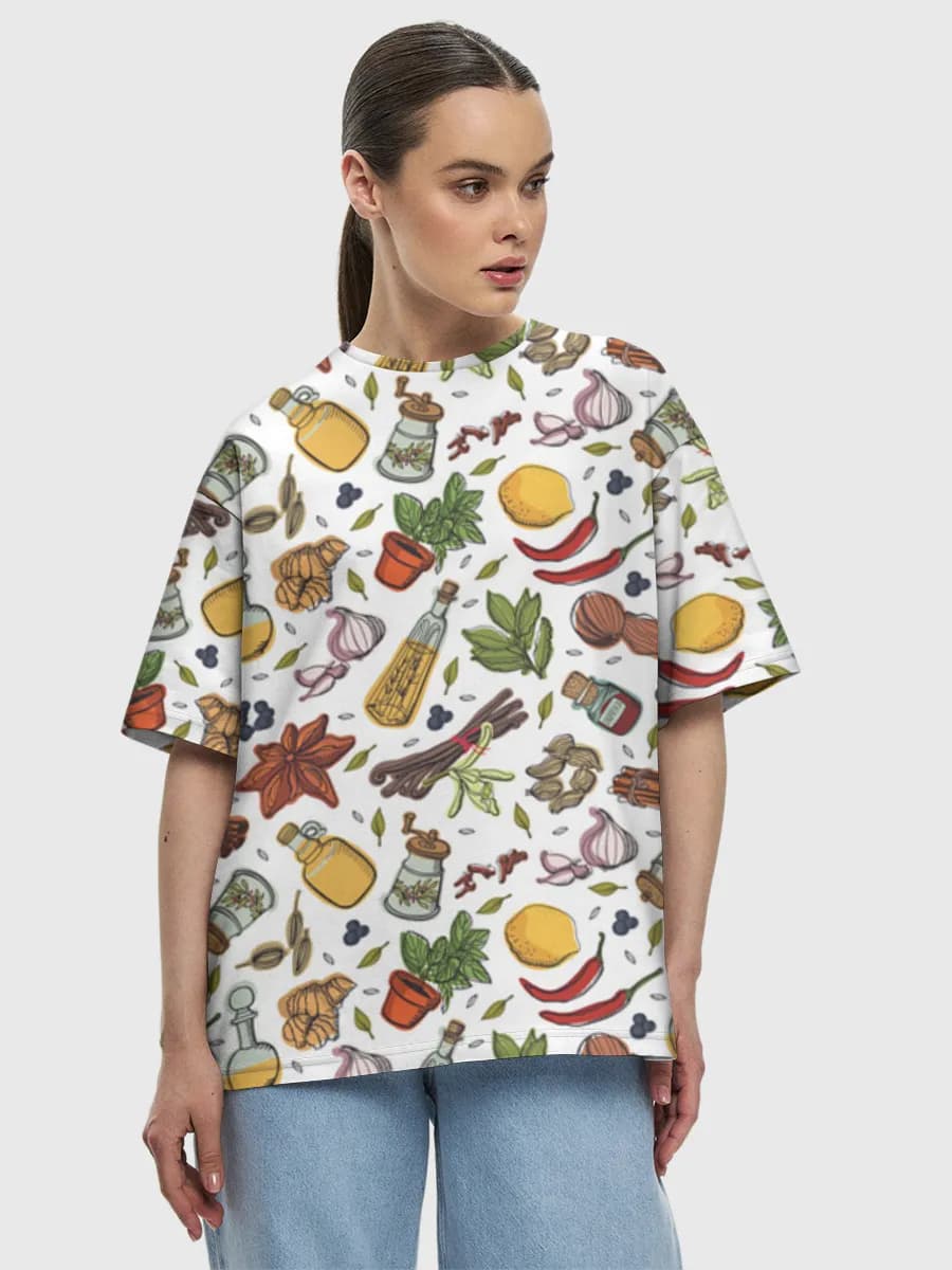 Women's oversized cotton T-shirt