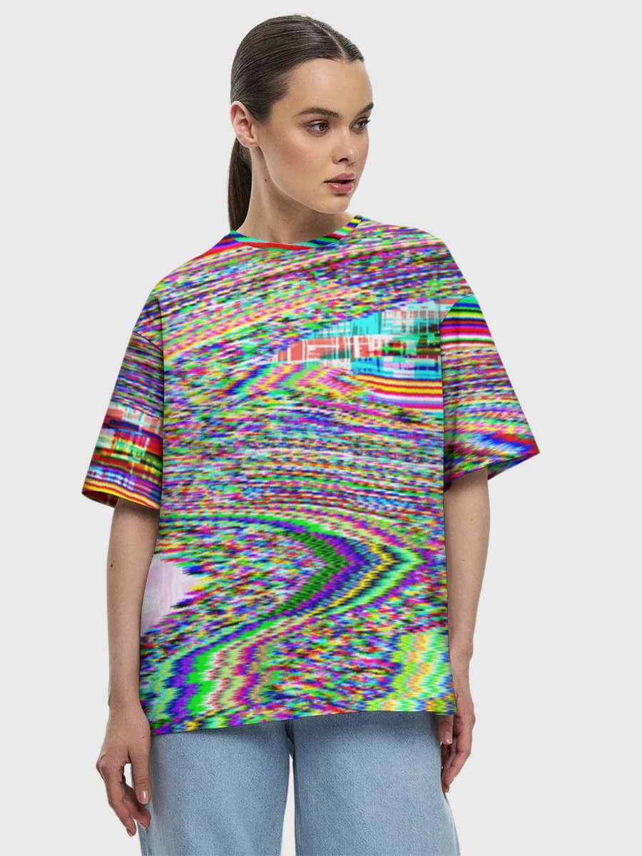Women's oversized cotton T-shirt
