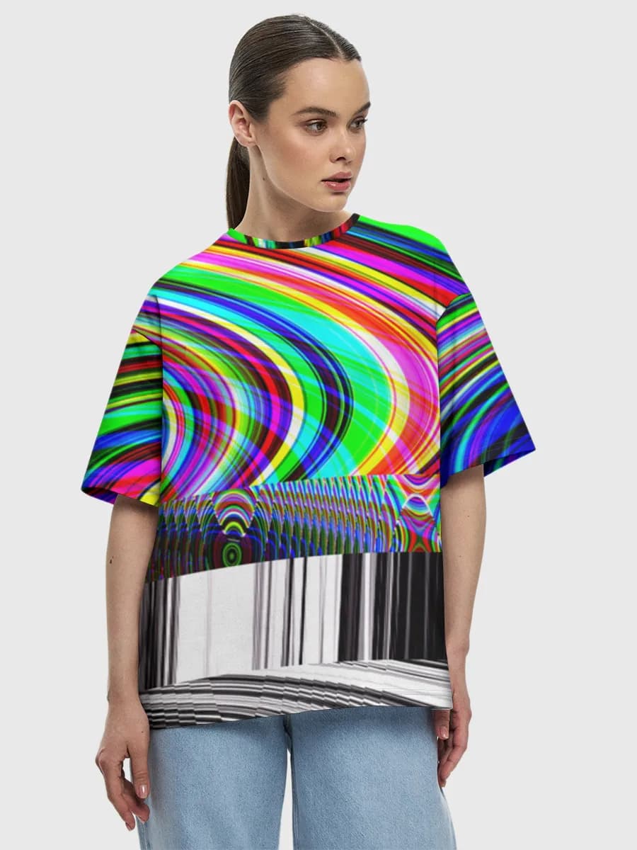 Women's oversized cotton T-shirt
