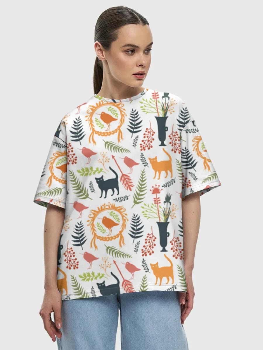 Women's oversized cotton T-shirt
