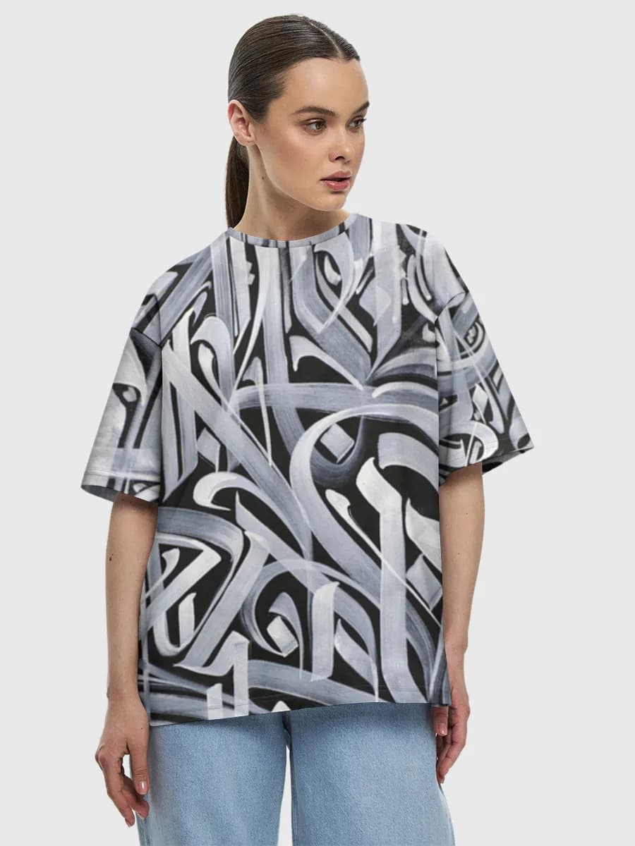 Women's oversized cotton T-shirt