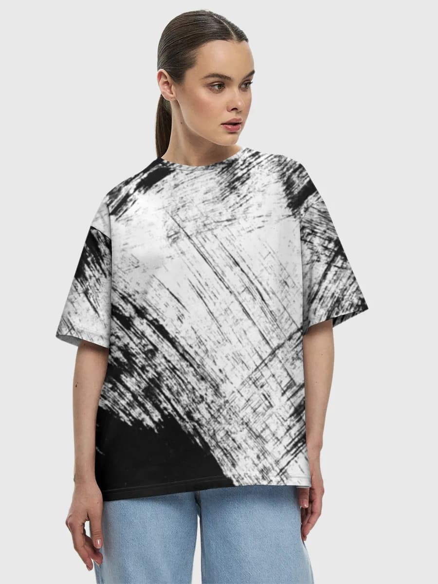Women's oversized cotton T-shirt