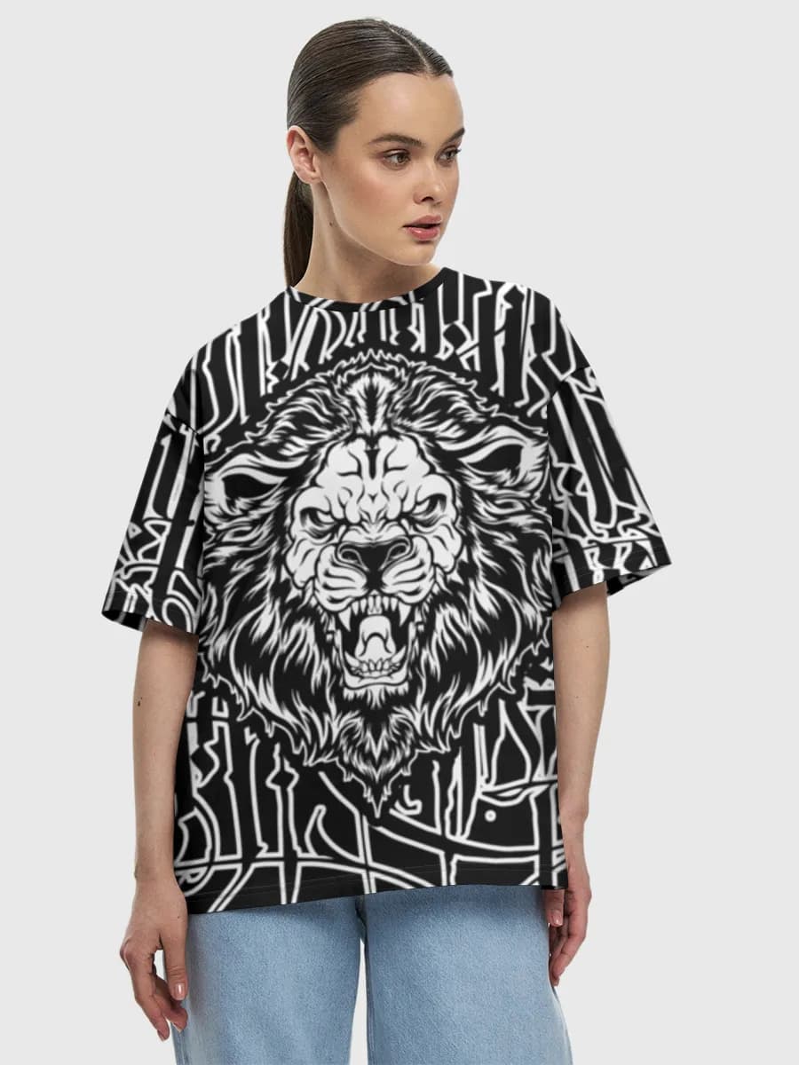 Women's oversized cotton T-shirt