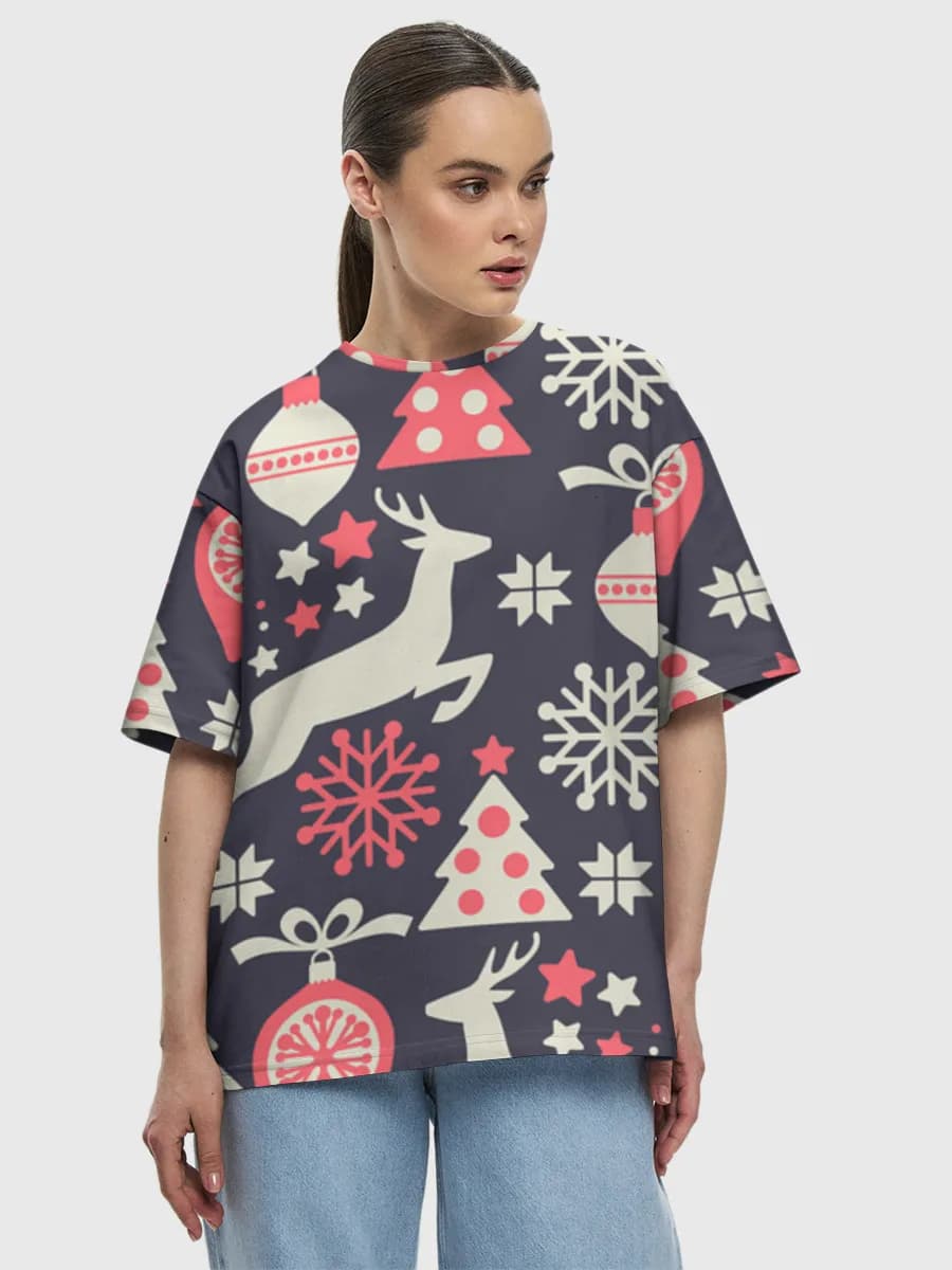 Women's oversized cotton T-shirt