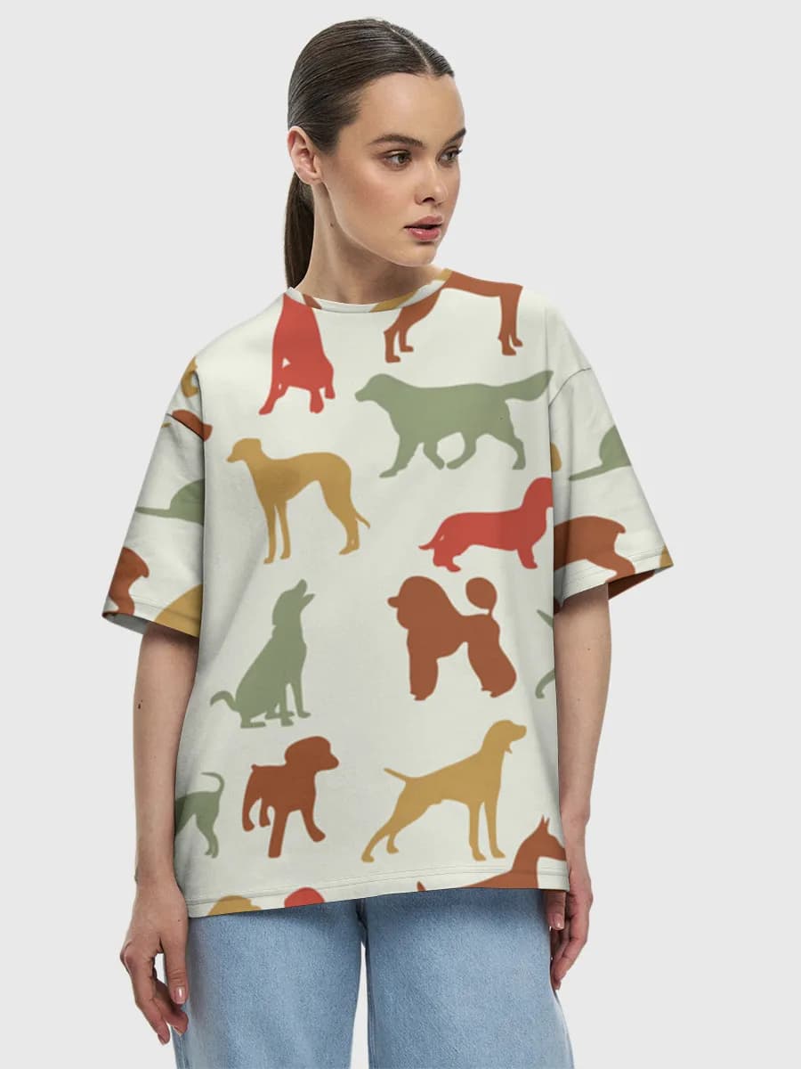 Colorful Dog Silhouettes