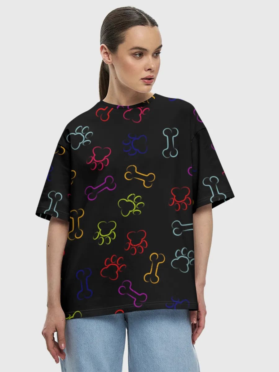 Women's oversized cotton T-shirt