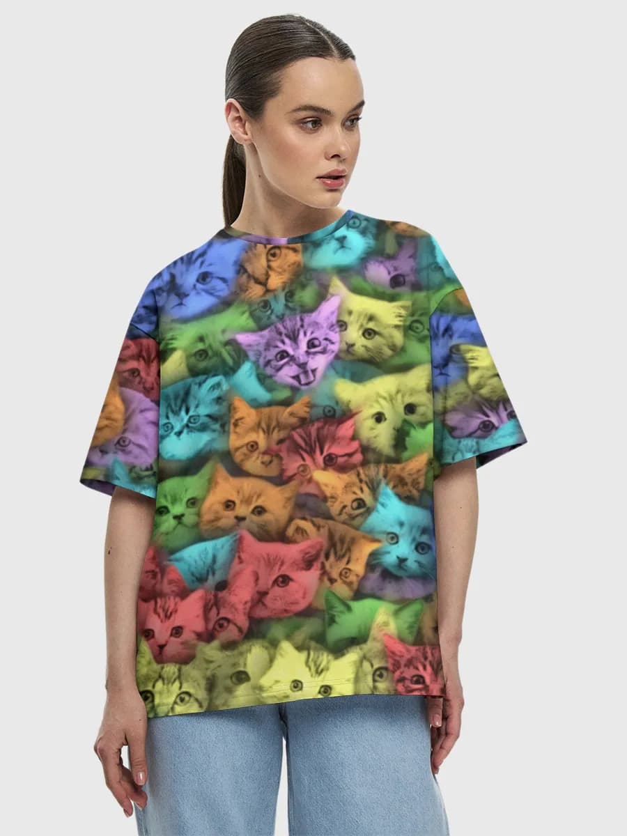 Women's oversized cotton T-shirt