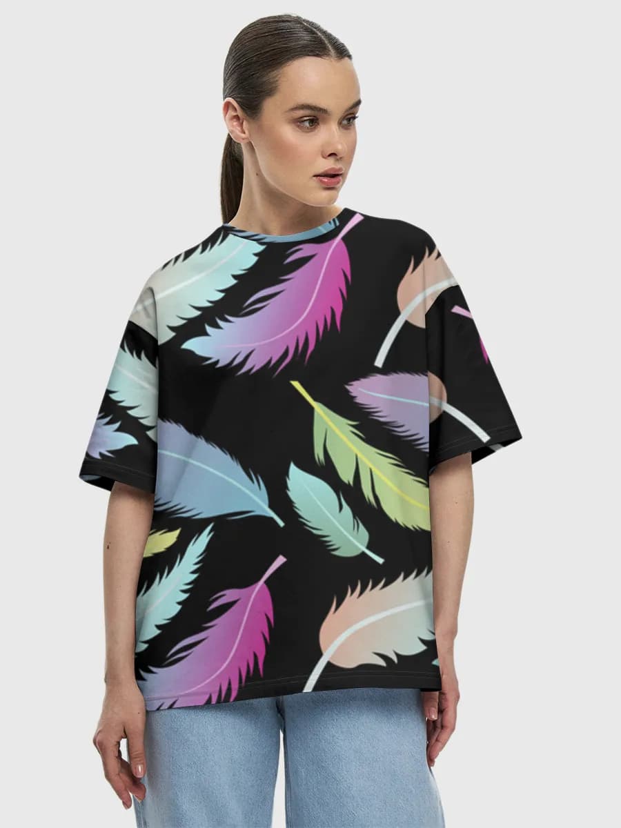 Women's oversized cotton T-shirt