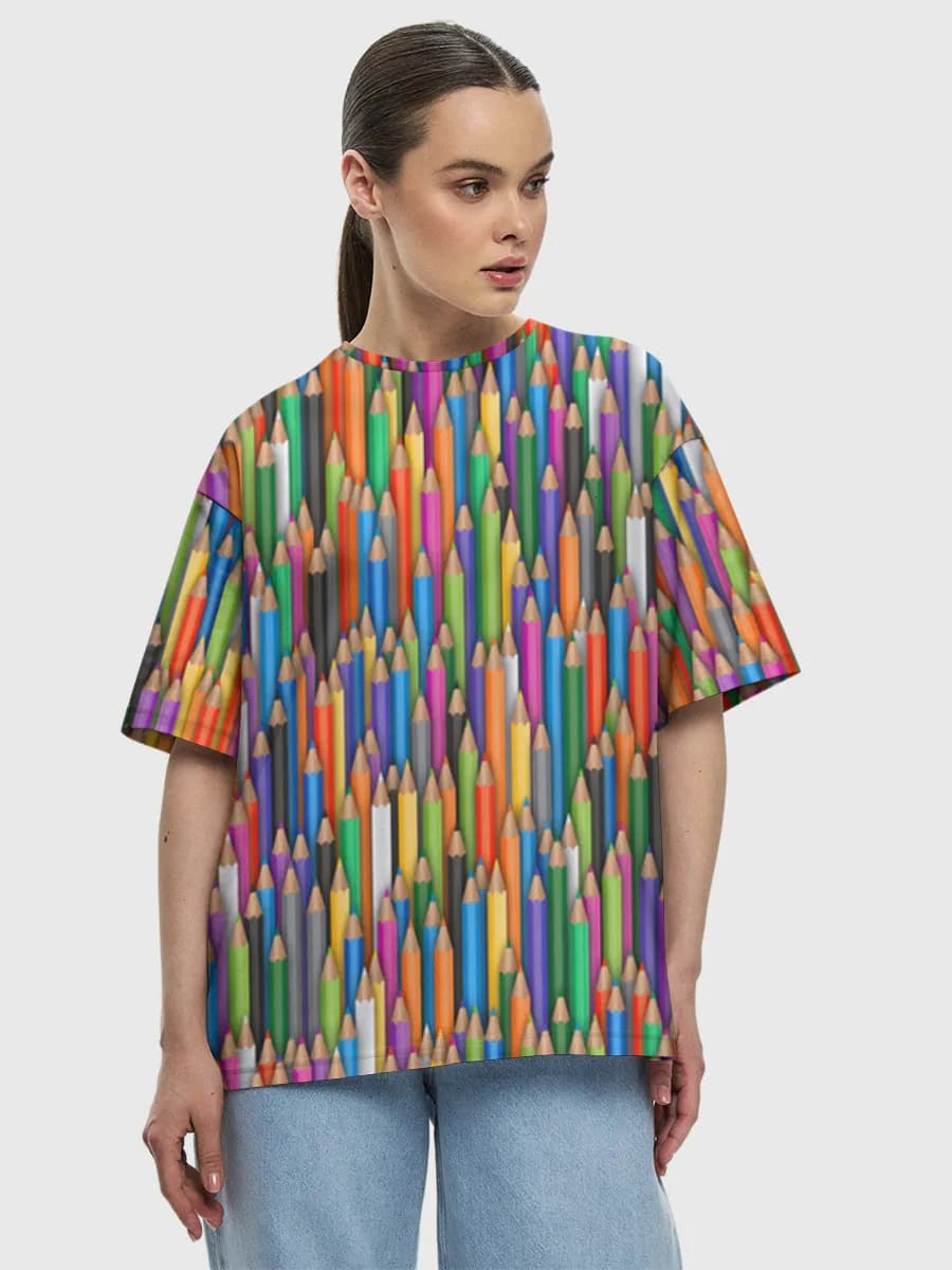 Women's oversized cotton T-shirt