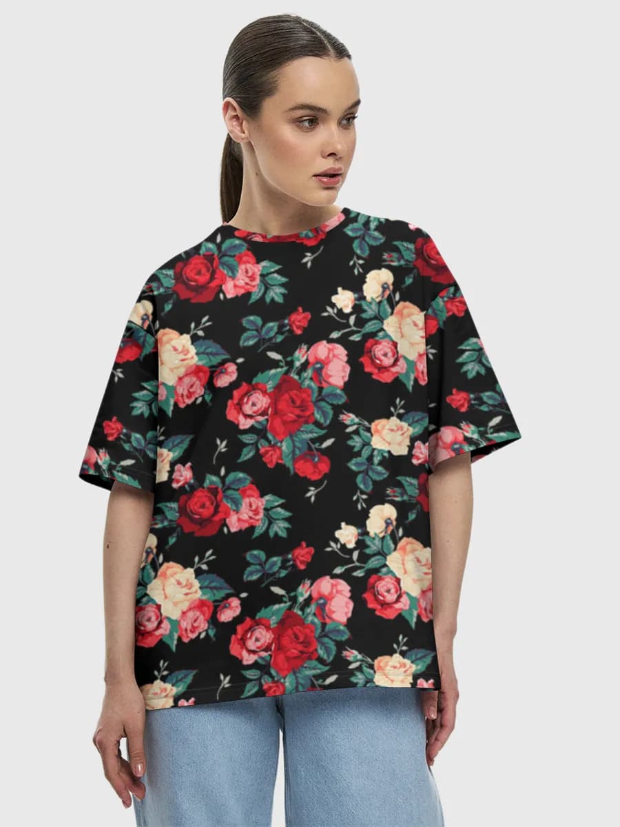 Women's oversized cotton T-shirt