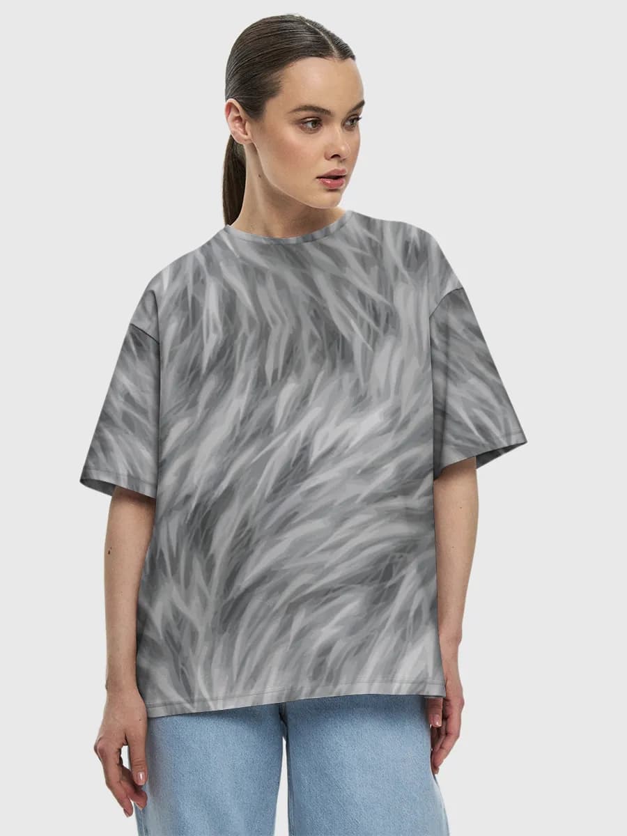 Grey Faux Fur Texture