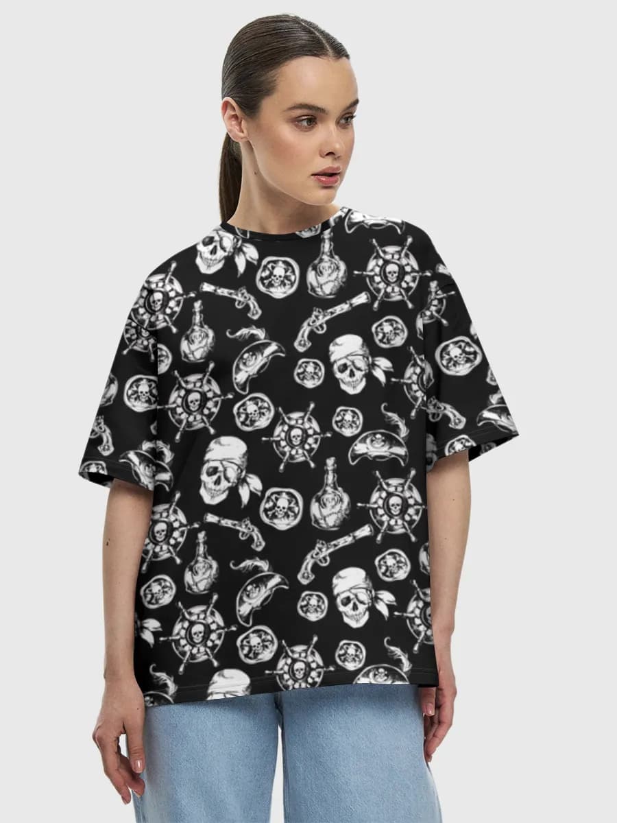 Women's oversized cotton T-shirt