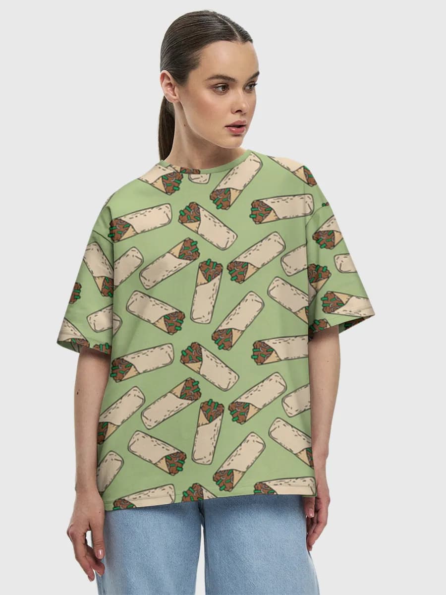 Women's oversized cotton T-shirt