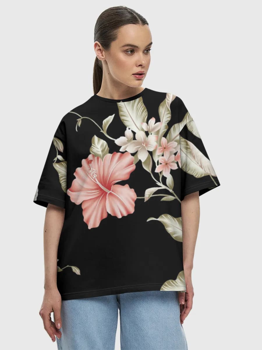 Women's oversized cotton T-shirt