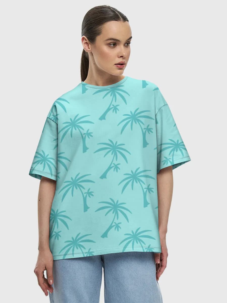 Women's oversized cotton T-shirt