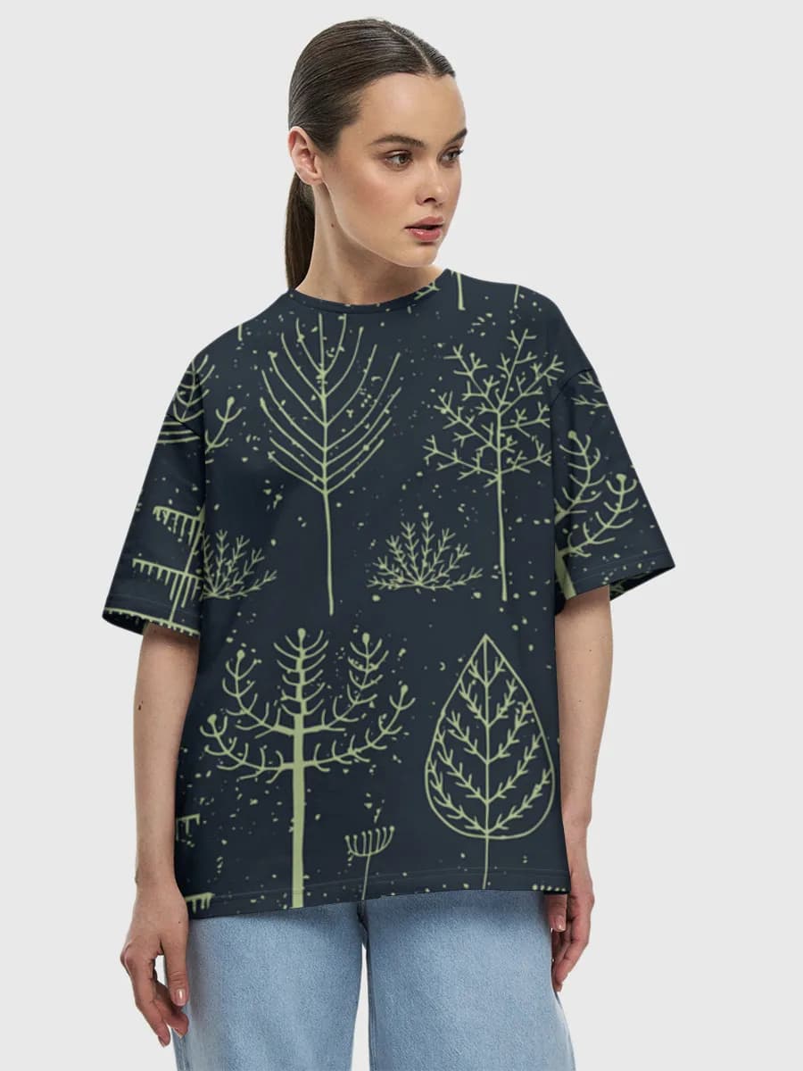 Women's oversized cotton T-shirt