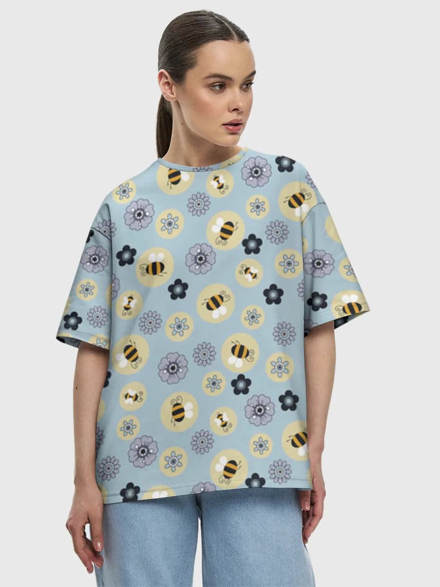 Women's oversized cotton T-shirt