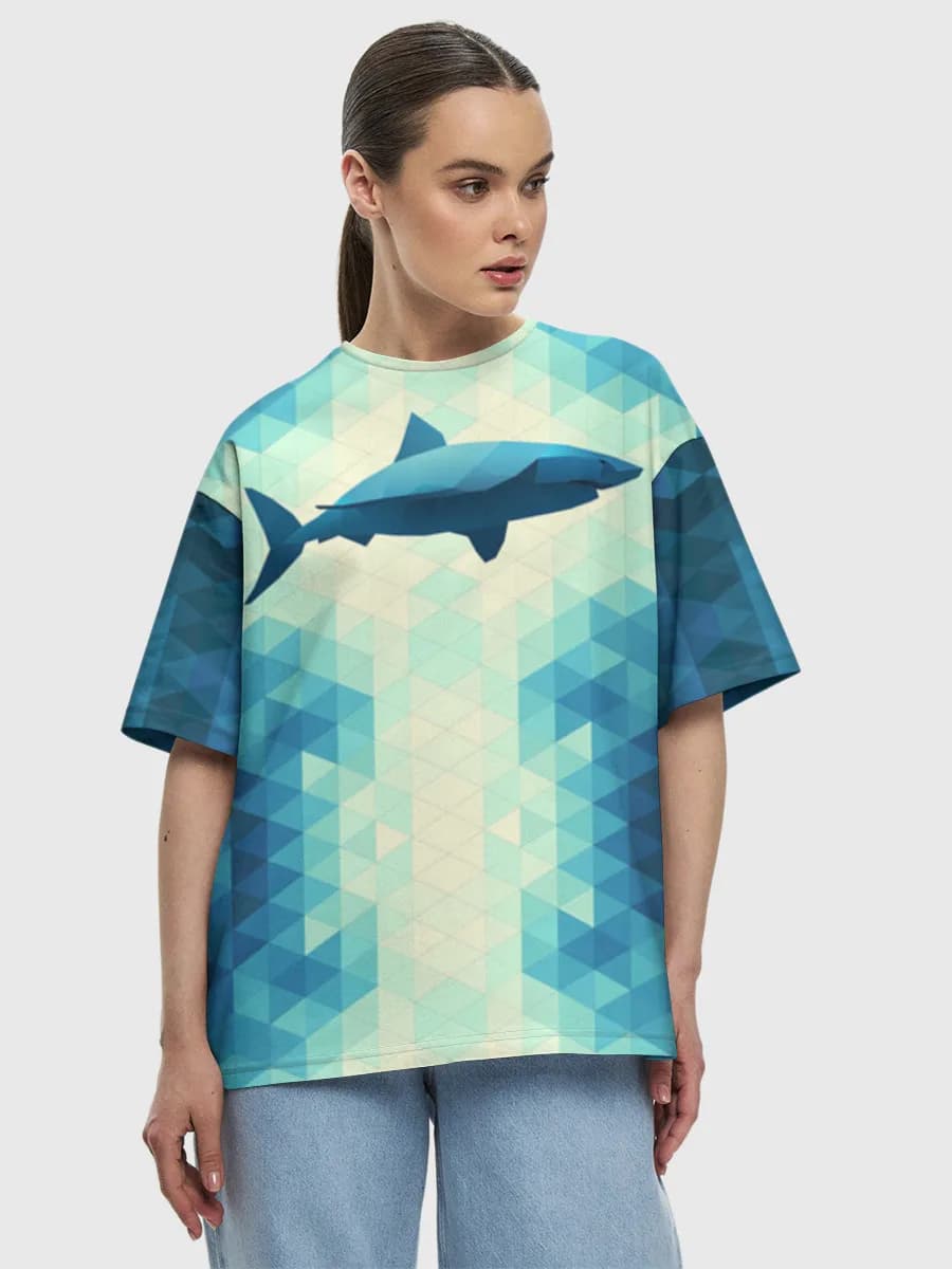 Women's oversized cotton T-shirt